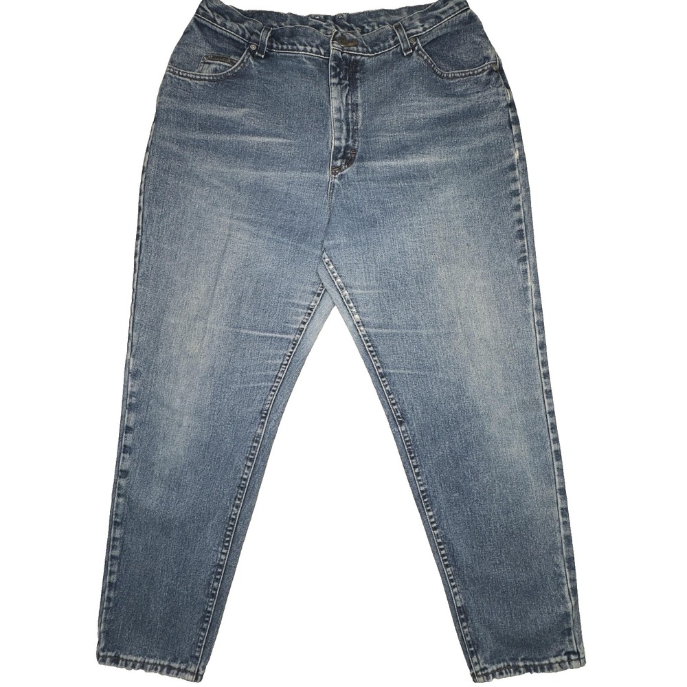 Lee Jeans Womens 18 Short Light Wash Denim Straight Leg Pants